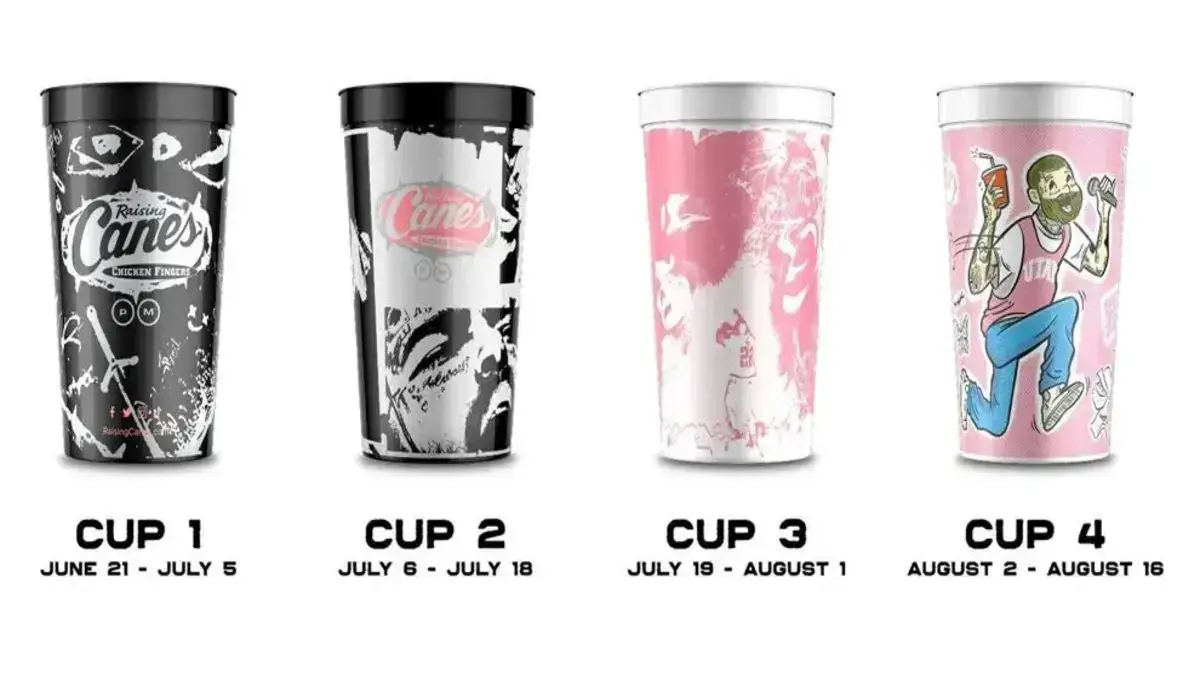 "Post Up" with Post Malone and Raising Cane's exclusive collector's cups. Limited-edition cups featuring Post's artwork available for a limited time.