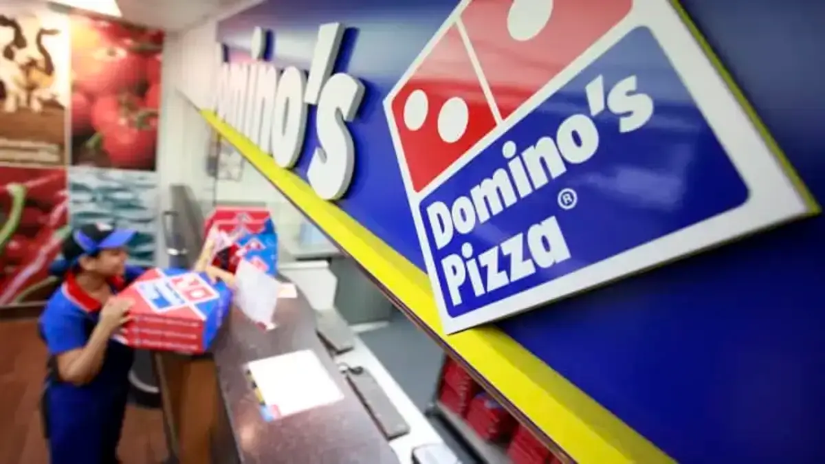 Domino's Pizza partners with Uber for global pizza delivery, allowing U.S. customers to order through Uber Eats and Postmates apps.