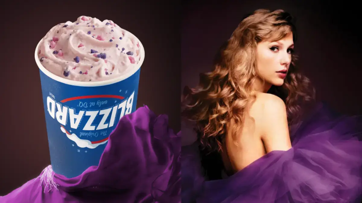 Dairy Queen surprises Taylor Swift fans with a purple-themed treat, sparking speculation of a Swiftie collaboration.