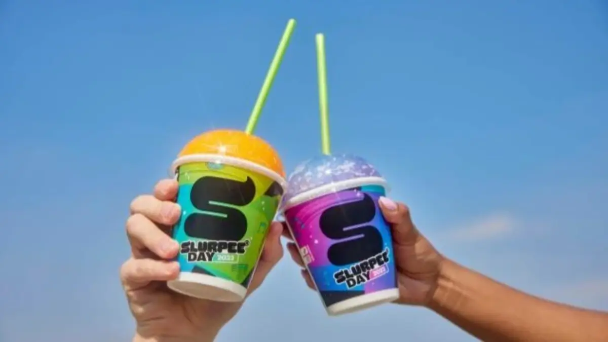 Celebrate 7-Eleven Day with free Slurpees! VIP customers get 2 extra. Enjoy 34 flavors & new ones too. Limited time offer on July 7th.