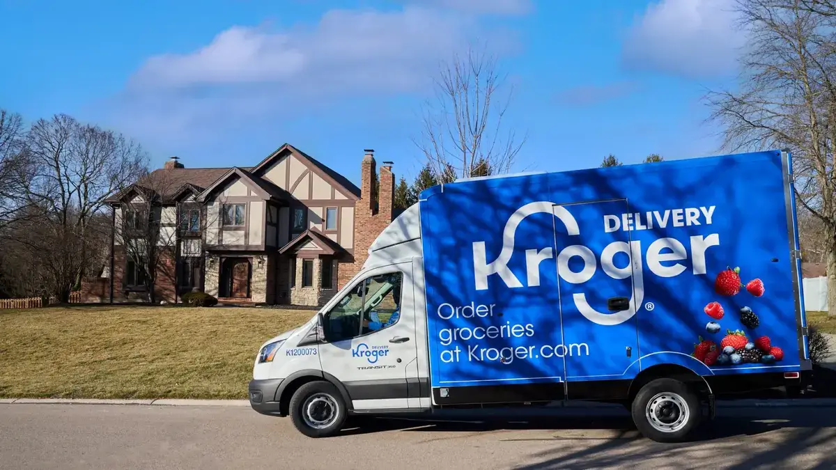 Kroger expands delivery in Kentucky, offering fresh foods & Branded item. AI-driven system with robots ensures efficient orders. Boost by Kroger Plus promo available.