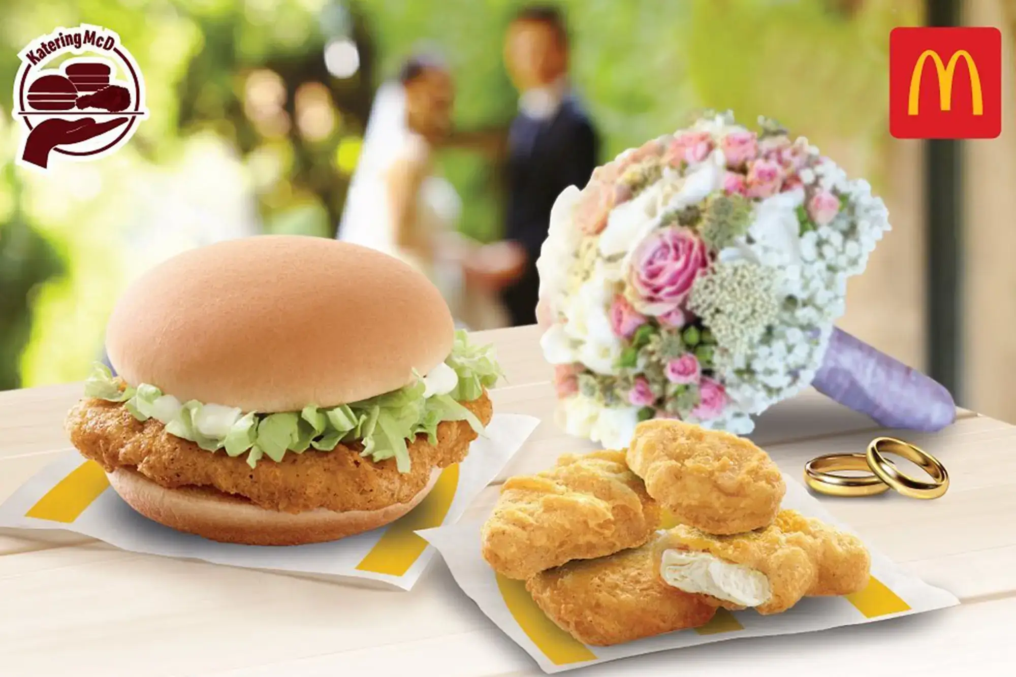 McDonald's just last month introduced a new wedding package for $200 for those who want the golden arches to cater their special day.