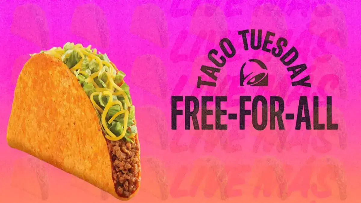 Taco Bell is celebrating the end of the Taco Tuesday trademark with free Doritos Locos Tacos every Tuesday for a month! Get yours now at participating locations.